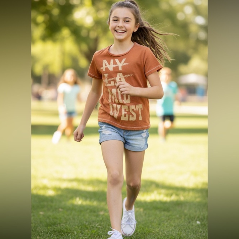 Rust Graphic Kids T-Shirt
